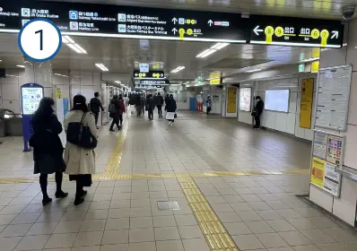 東梅田駅からの道順①